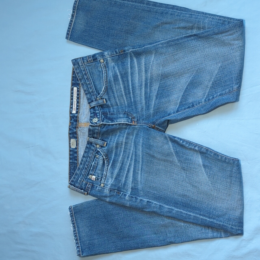 AG ADRIANO GOLDSCHMIED Stilt Cigarette Leg Jeans Distressed 27 R
